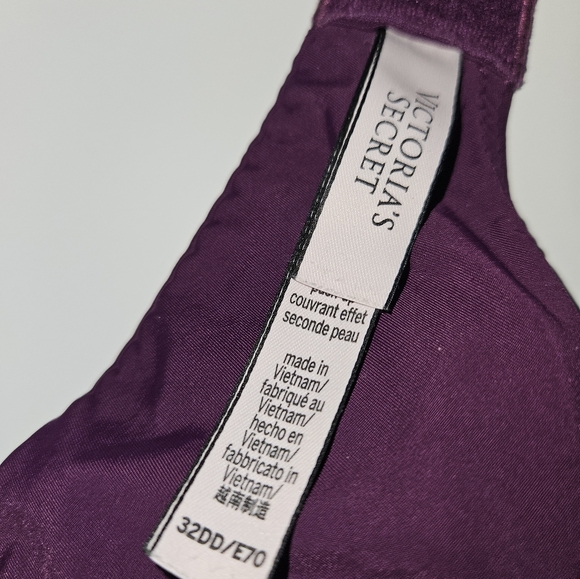 Victoria's Secret T-shirt Push-up Full Coverage Bra 32DD Purple - Picture 7 of 12